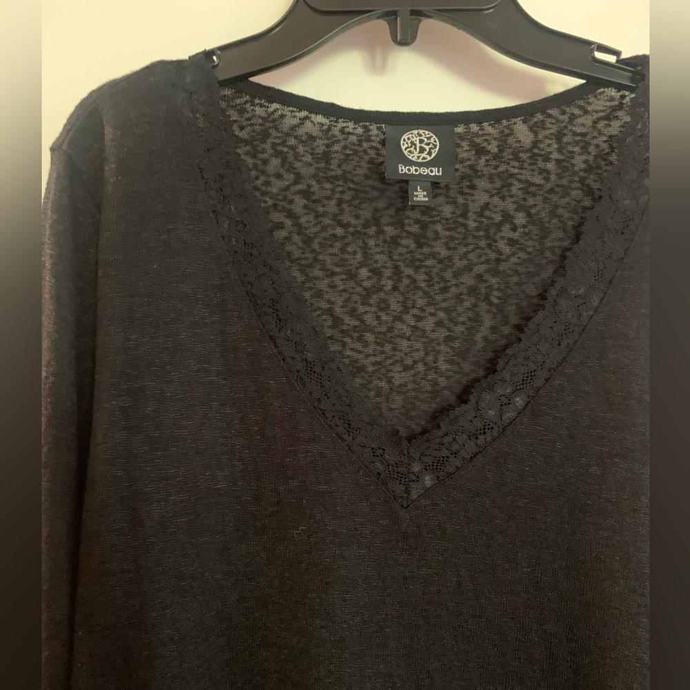 New black lacy top